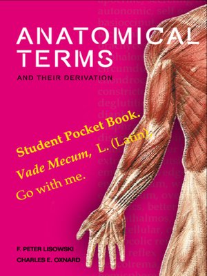 cover image of Anatomical Terms and Their Derivation